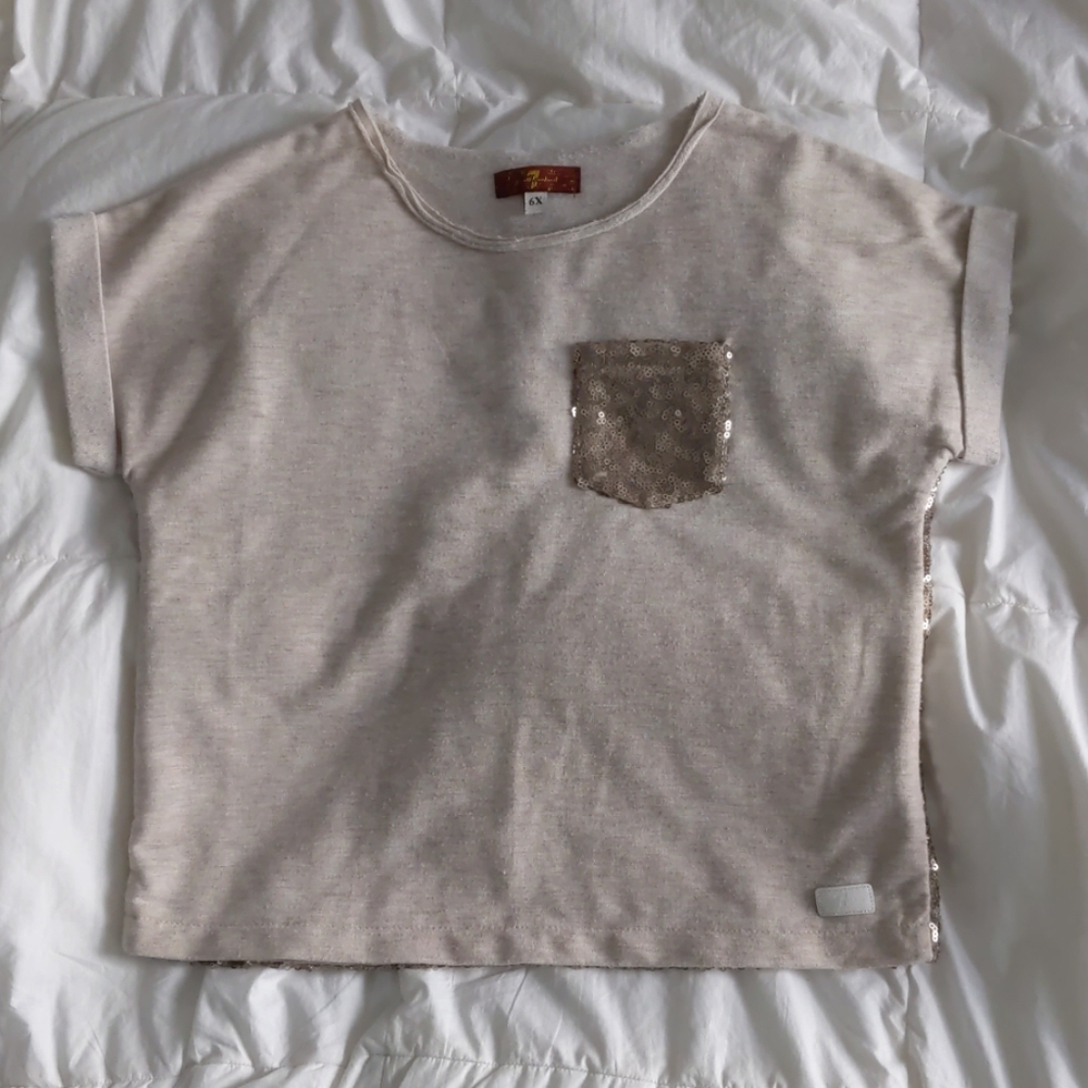 7 for all mankind sequin t-shirt